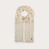 FRAAS Single Coloured Stole Viscose Blend In Pure White