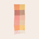 FRAAS Sustainability Edition Checked Scarf With XL Fringes In Powder Rose
