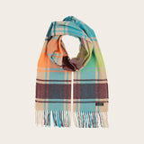 FRAAS Cashmink Scarf With Colourful Checks In Sand