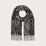 FRAAS Cashmink Scarf With Leo Design In Grey