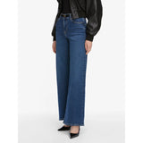 FRAME Le Slim Palazzo High Rise Wide-leg Flare In Femma