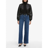 FRAME Le Slim Palazzo High Rise Wide-leg Flare In Femma