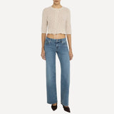 FRAME Low Rise Le Slim Palazzo In Gossamer