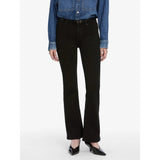 FRAME The Icon Mid Rise Flare In Black