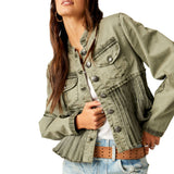 Free People Cassidy Jacket in Olive