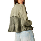 Free People Cassidy Jacket in Olive