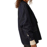Free People Denim Car Coat