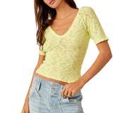 Free People We The Free Francis Tee in Yellow