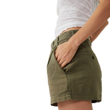 Free People Billie Chino Shorts Green