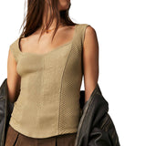 Free People Boss Babe Tank in Green