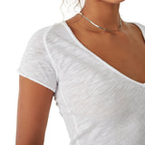 Free People Care Sunny Days Ahead Tee White