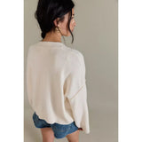 Free People Cool Of The Night Cardi In Ivory