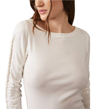Free People Daisy Chain Cuff Top in White