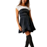 Free People Daisy Mini Dress in Black