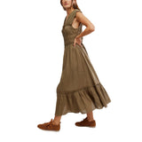 Free People Desert Dazed Midi Dress in Caiman