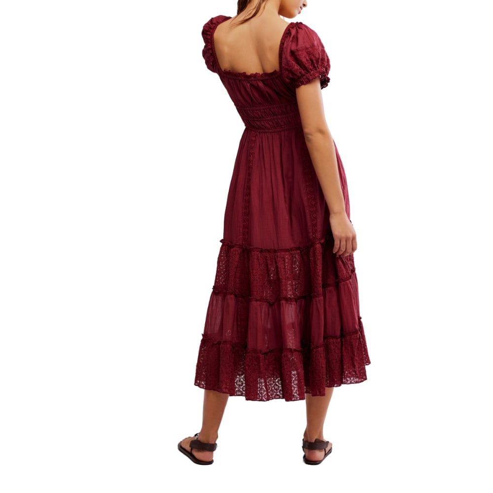 free people falling sun midi dress This Free People dress features a front tie fastening and two side slit pockets. FREE PEOPLE Falling Sun Midi