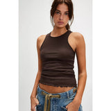 Free People Fresh In Love Tank In Double Espresso