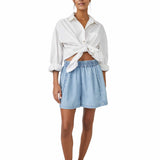 Free People Get Free Chambray Pull On Short