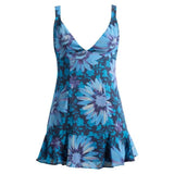 Free People Heat Of The Moment Floral Tiered Minidress In Starless Night