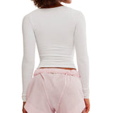 Free People Intimately Love Letter Long Sleeve In White