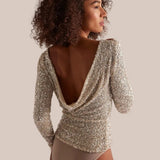 Free People Leading the Way Long Sleeve In Silver