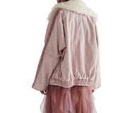 Free People Lolo Denim Jacket in Mauve