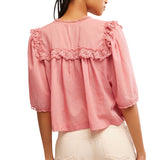Free People Luna Top In Mauve Glow