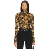 Free People Lyric Long Sleeve In Black Combo