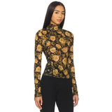 Free People Lyric Long Sleeve In Black Combo
