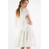Free People Many Layers Solid Midi Skirt In Clean Ivory