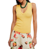 Free People Neria Tank In Golden Finch