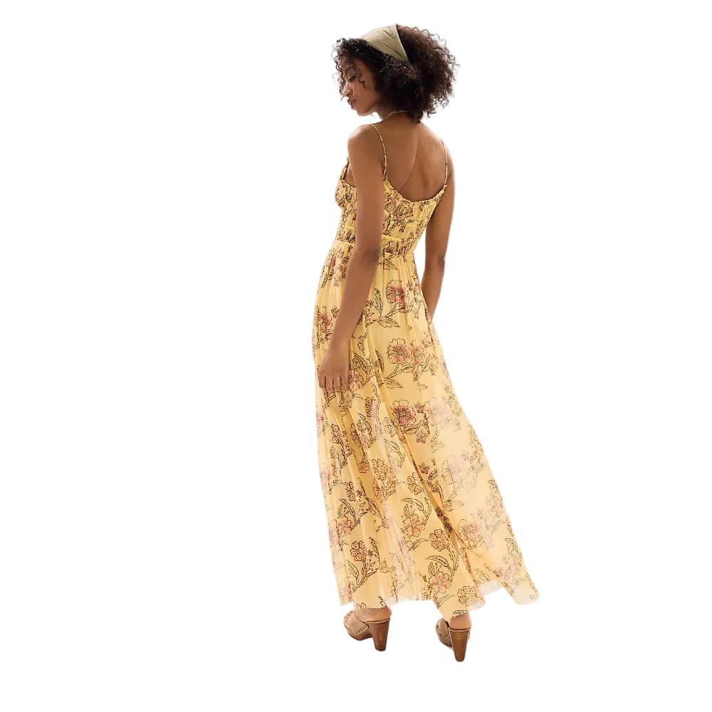 fp one ciella printed maxi dress Free people One Ciella Printed Maxi Dress In Vanilla Combo