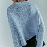 Free People Opal Rollneck Knit Jumper in Blue