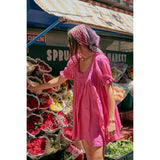 Free People Sandy Shores Babydoll Dress In Pink