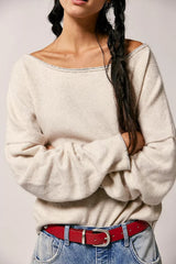 Free People, See Me SoftSpun Pullover In Ivory