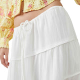 Free People Simply Smitten Maxi Skirt White