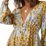 Free People Soli Mini Dress Golden Hour