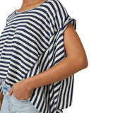 Free People Striped Angel Tee