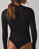Free People Sunday Best Bodysuit in Black