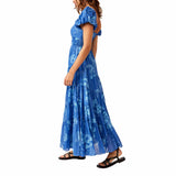 Free People Sundrenched Short-Sleeve Maxi Dress