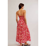 Free People Sweet Nothings Midi Dress In Red