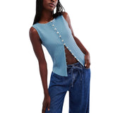 Free People Tilly Sweater Vest for Women In Ocean View