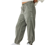 Free People Turn Away Tapered Carpenter Pants Hunter Green