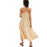 Free People Via Midi Dress In Creamsicle Combo Eve