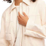 Free People We The Free Blair Vegan Suede Jacket In Sea salt
