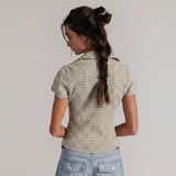 Free People We The Free Camp Crush Shirt In Neutral Combo
