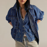 Free People We The Free Dunes Shirt Jacket In Blue