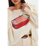 Free People We The Free Graphic Camden Pullover in Cream/Sardine
