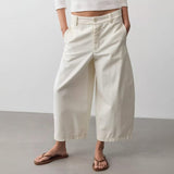 Free People We The Free Lay Down Chino Trousers In Ivory