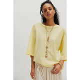Free People We The Free Perfect Oversized Tee In Sunny Shine